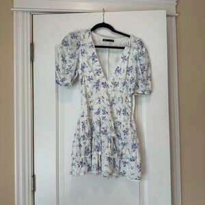 Zara floral mini dress